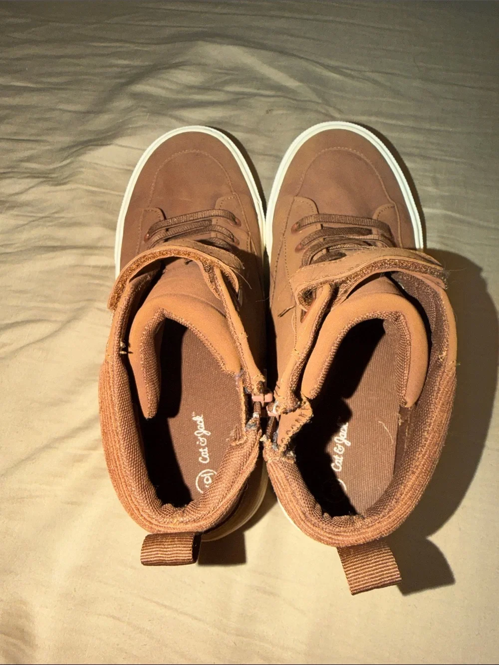 Cat & Jack Brown High-Top Kids Sneakers